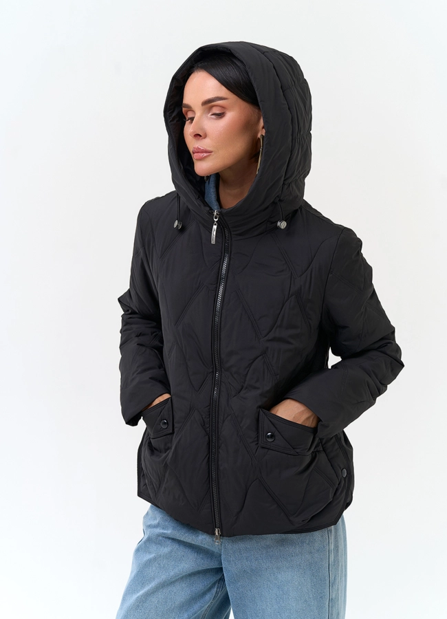 фото Женская куртка с капюшоном модель № 33795