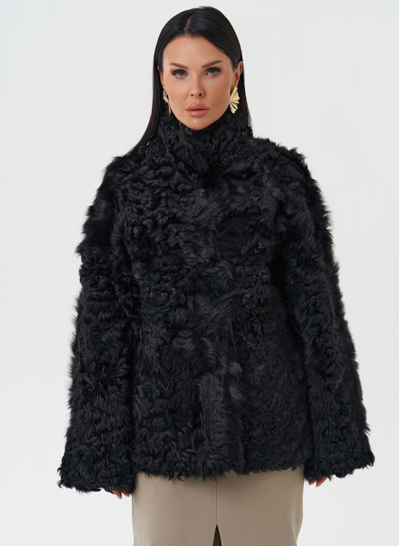 Женская двухсторонняя натуральная дубленка