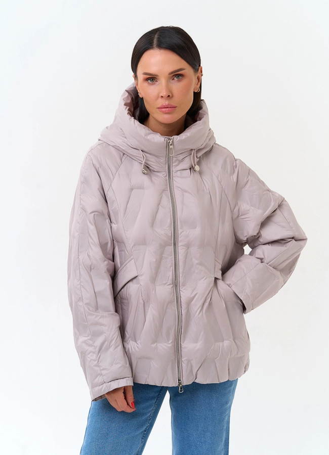 Женская куртка с капюшоном модель № 33849 универмаг малина