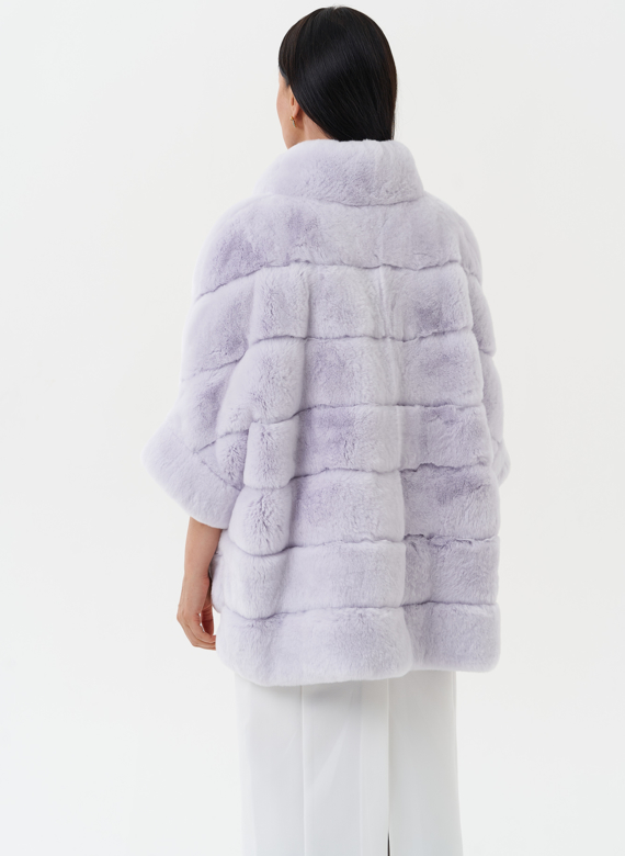 Короткая шуба из меха кролика