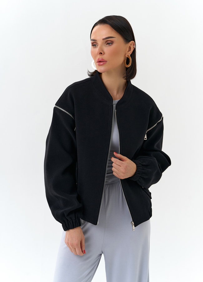 Женское короткое пальто бомбер модель № 32682 универмаг малина