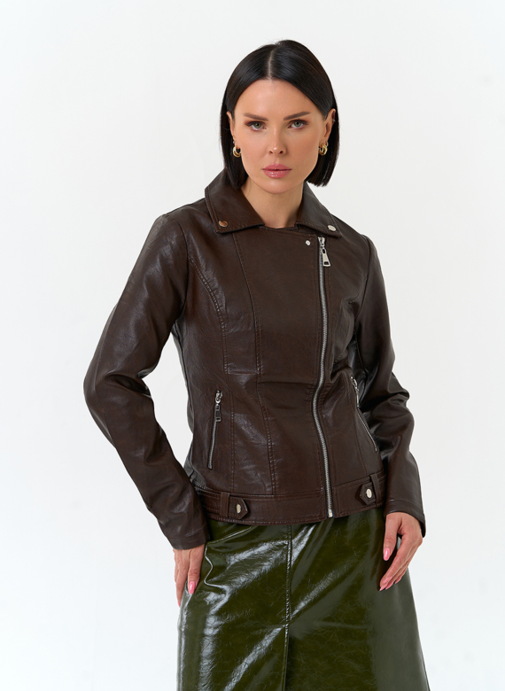 Женская куртка косуха из эко кожи