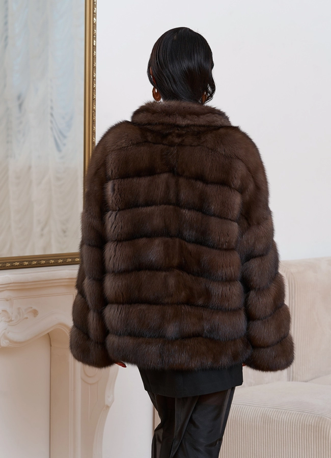Куртка из баргузинского соболя модель № 29880 в кредит