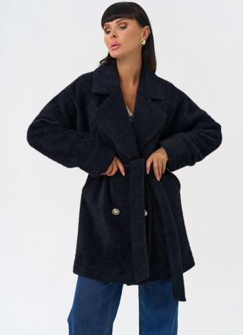 Женское полупальто с английским воротником