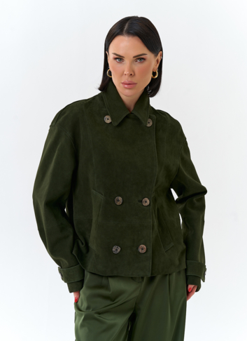 Женская куртка из натуральной замши Женская куртка из натуральной замши