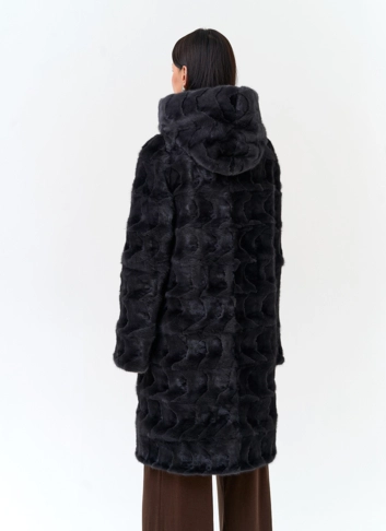 Шуба из меха норки