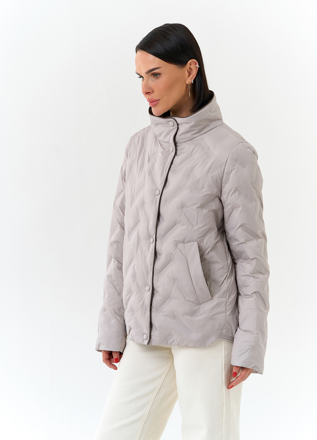 Женская куртка с воротником стойкой модель № 32667 универмаг малина