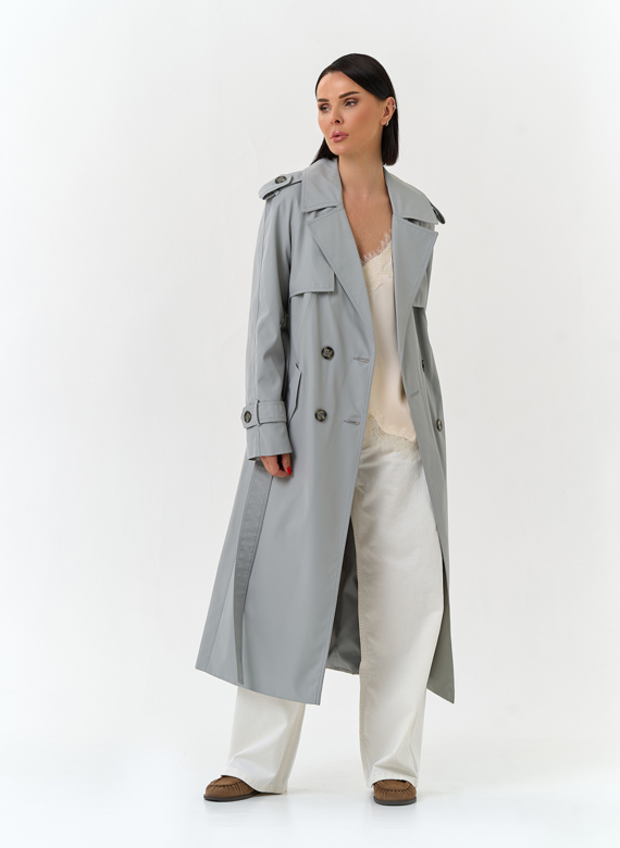 Женский плащ с поясом