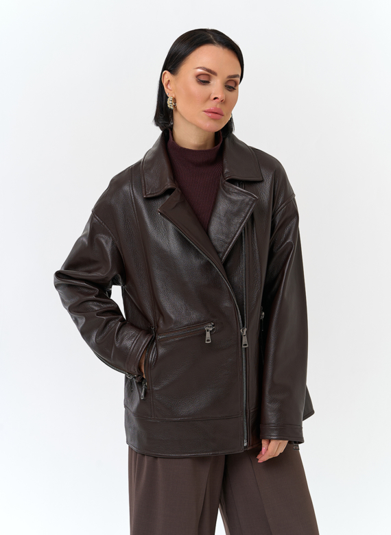 Женская куртка из натуральной кожи