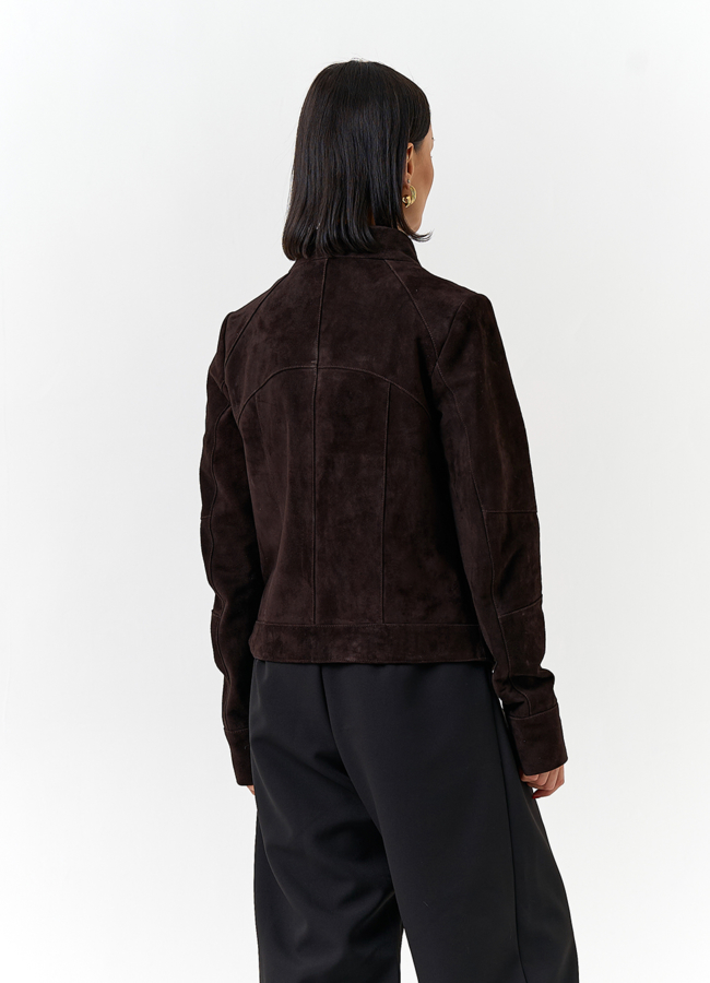 Женская куртка из натуральной замши модель № 32523 в рассрочку