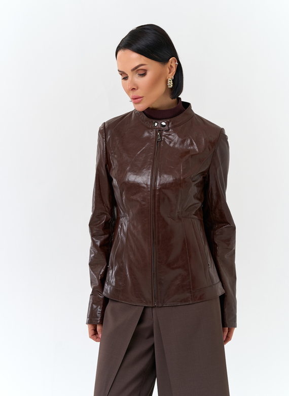 Женская куртка из натуральной кожи