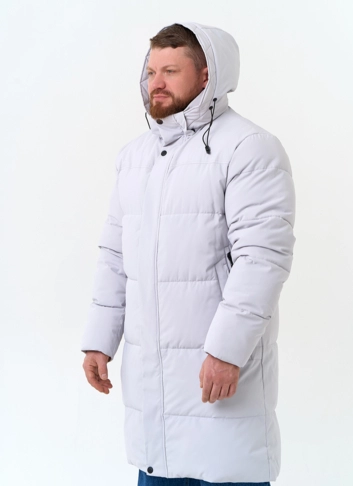 Мужской пуховик с капюшоном фото