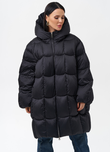 Женский пуховик с капюшоном 