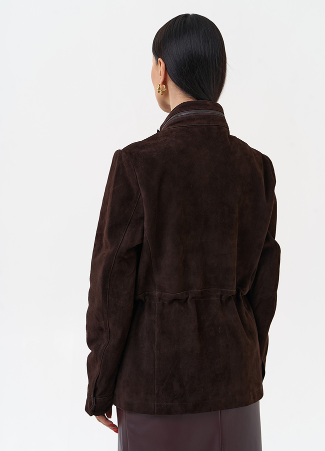 Замшевая куртка сафари модель № 29917 универмаг малина