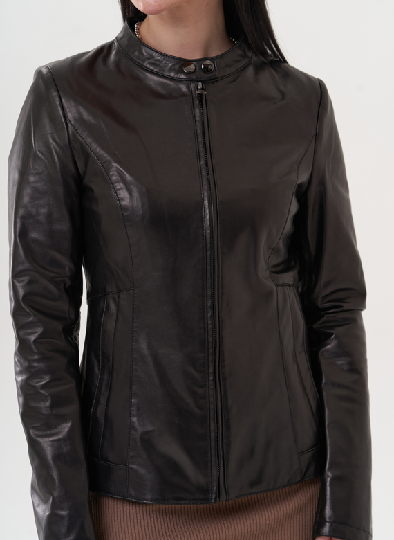 Куртка "мото" из натуральной кожи