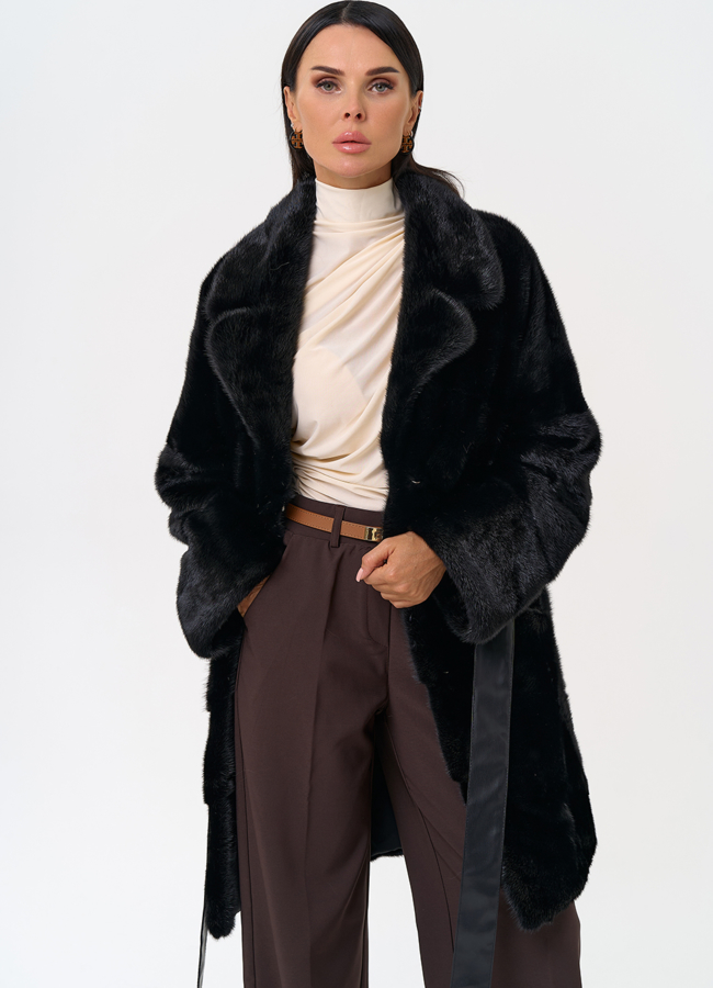 Шуба с английским воротником модель № 31199 универмаг малина