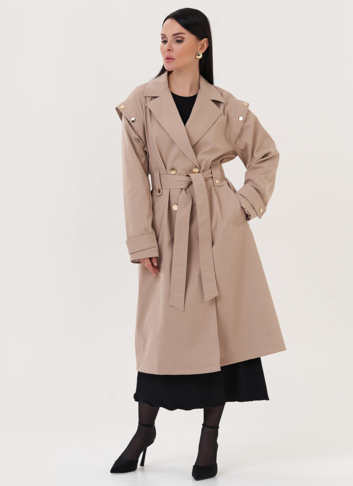 Классический плащ бежевого цвета