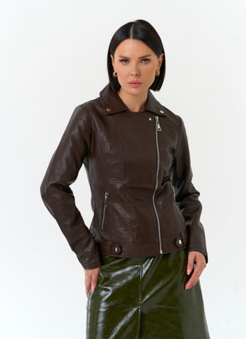 Женская куртка косуха из эко кожи