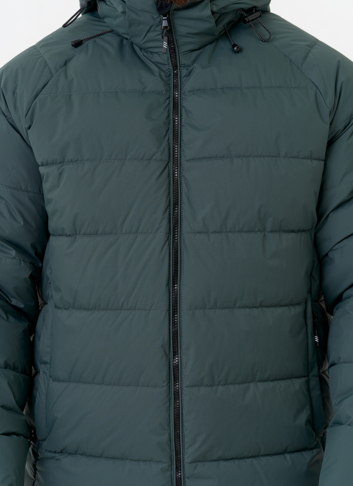 Мужской пуховик с капюшоном 