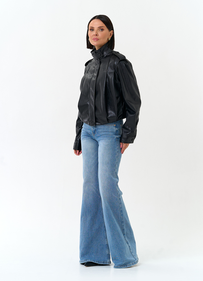 Женская куртка из эко кожи модель № 33149 в рассрочку