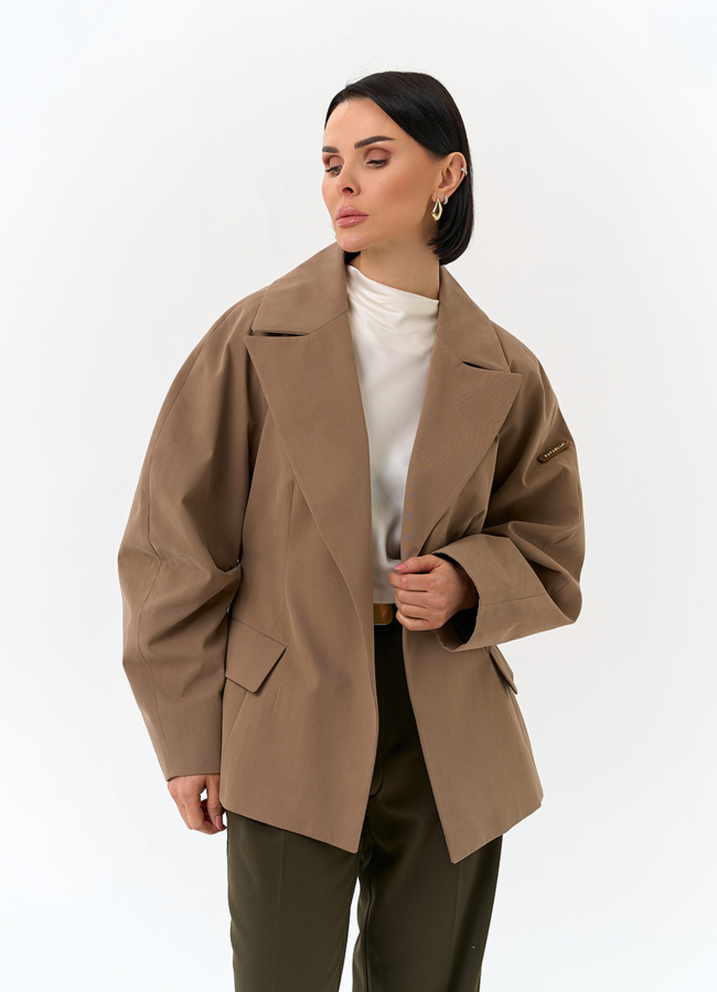 Женская куртка с объемными рукавами модель № 32559 универмаг малина