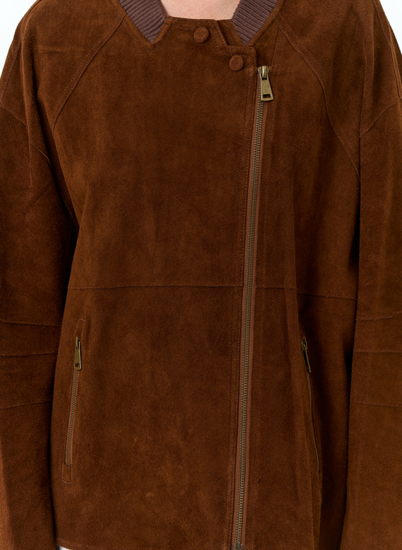 Женская куртка из натуральной замши 