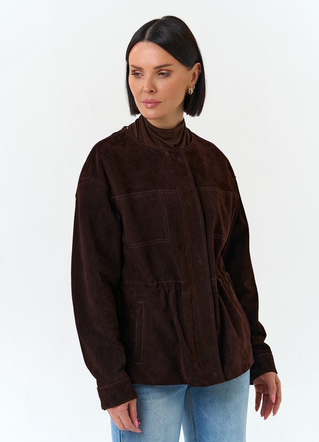 Жакет из натуральной замши модель № 33139 универмаг малина
