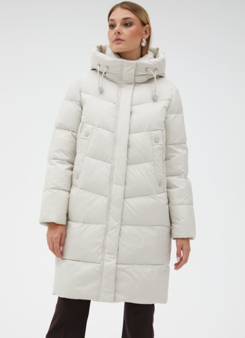 Пуховик женский с капюшоном 