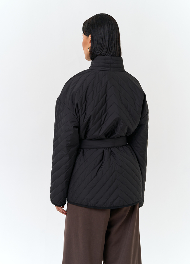 фото Женская куртка кимоно с поясом модель № 32801