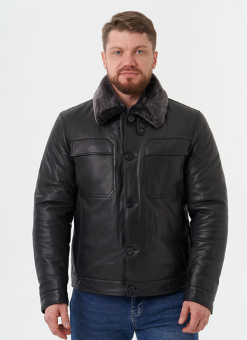 Мужская куртка из натуральной кожи