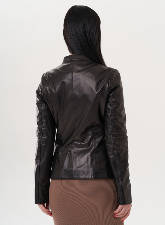 Куртка "мото" из натуральной кожи