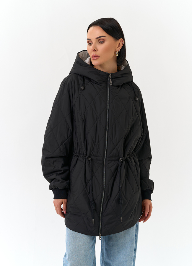 Женская куртка с капюшоном модель № 32568 универмаг малина