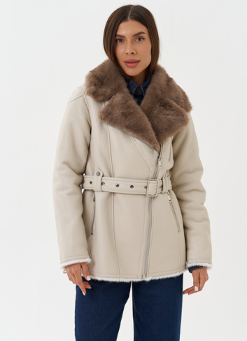 Дубленка "косуха" из эко кожи